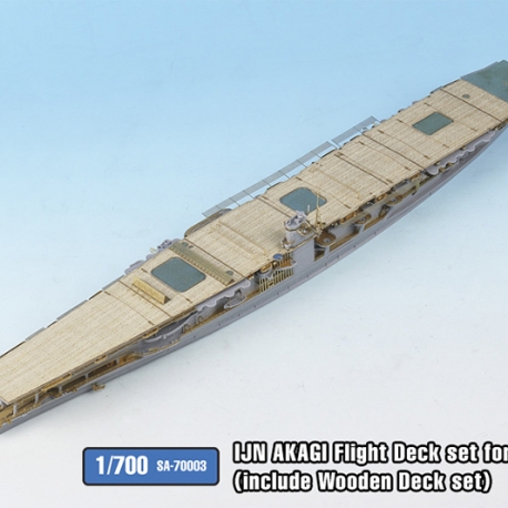 1/700 IJN AKAGI Flight Deck set(include wooden deck set) for HASEGAWA