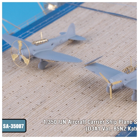 1/350 IJN Aircraft Carrier Ship Plane Set I for Fujimi (D3A1 Val, B5N2 Kate, A6M2 Zero)