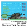 WWII US M4 tank  decal set (1/35)
