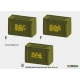 WWII US Ammunition Box lettter decal set (1/35)