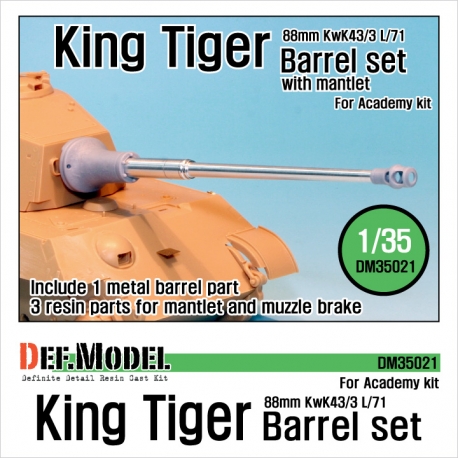 King Tiger barrel with Mantlet (for Academy 1/35)