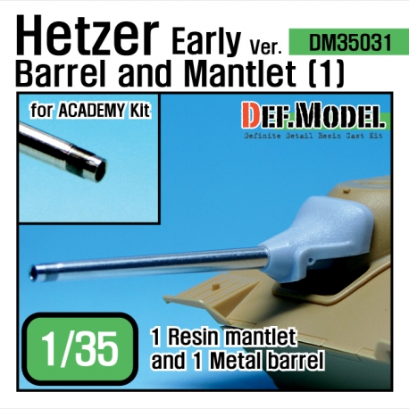 Hetzer Early type Barrel Mantlet set 1 (for Academy 1/35)