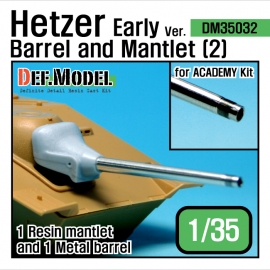 Hetzer Early type Barrel Mantlet set 2 (for Academy 1/35)