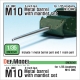 US M10 3-inch Gun Metal barrel with mantlet set (for Academy 1/35)