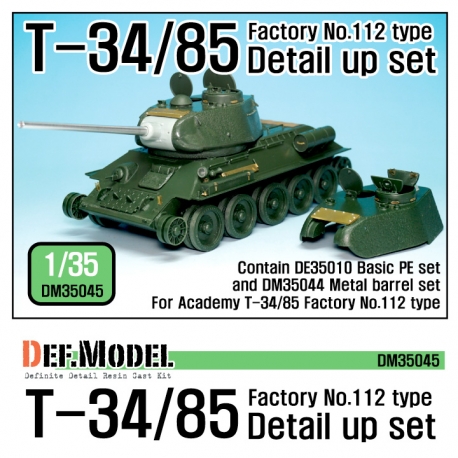 T-34/85 Factory No.112 Detail up set (for Academy 1/35)