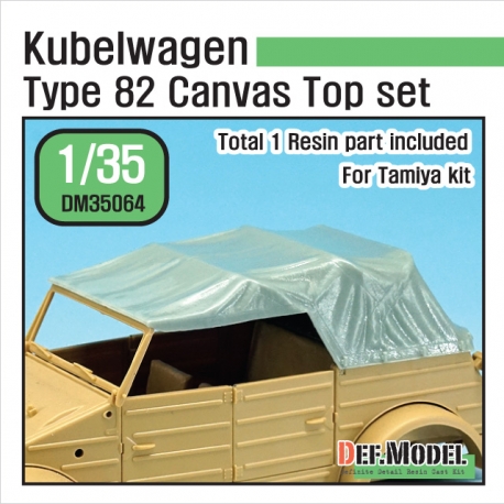 Kubellwagen Type 82 Canvas top (for Tamiya 1/35)