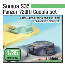 German Panzer 739(f) S35 Cupola set (for Tamiya 1/35)