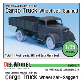 WW2 German 3t Cargo(Opel) Truck Wheel set (for Tamiya/Italeri 1/35)