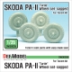 Czech SKODA PA-II Sagged Wheel set ( for Takom 1/35)