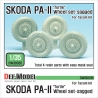 Czech SKODA PA-II Sagged Wheel set ( for Takom 1/35)