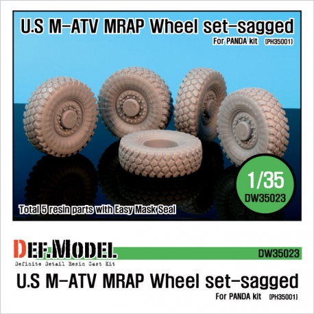 U.S M-ATV Sagged wheel set (for Panda 1/35)