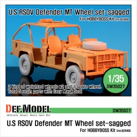 U.S RSOV Defender "MT" Sagged wheel set (for Hobbyboss 1/35)