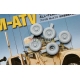 U.S M-ATV Sagged wheel set (for Kinetic 1/35)