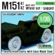 U.S M151 Jeep sagged wheel set (for Tamiya/Academy 1/35)