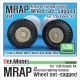 US MRAP M-pro Sagged wheel set (for Kinetic 1/35)