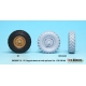 ZIL-131 Sagged wheel set with Correct Grill parts (for ICM 1/35)