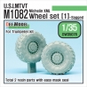 US M1082 LMTVT Mich. Sagged Wheel set-1 (for Trumpeter 1/35)