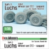 German Luchs 8X8 Dunlxp Sagged Wheel set-1 (for Tacom/Revell 1/35)