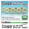 U.S. Cougar 6X6 JERRV Sagged Wheel set - 2 Spare wheel (for Panda 1/35)