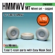 HMMWV MT Sagged Wheel set (for Tamiya 1/48)