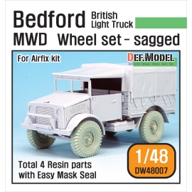 British Bedford MWD Light Truck Wheel set (for Airfix 1/48)