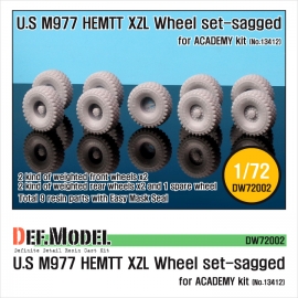 M977 HEMTT "XZL" Sagged Wheel set (for Academy 1/72)
