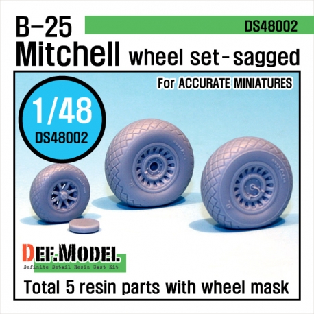 B-25 Mitchell Wheel set (for Accurate Miniature 1/48)