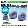 B-25 Mitchell Wheel set (for Accurate Miniature 1/48)