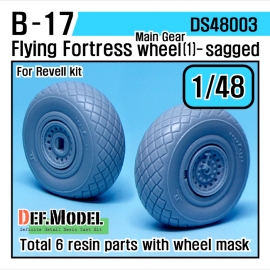B-17F/G Flying Fortress Wheel set 1 (for Revell 1/48)