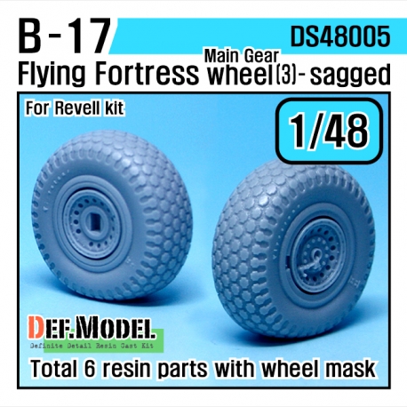 B-17F/G Flying Fortress Wheel set 3 (for Revell 1/48)
