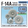 F-14A tomcat sagged wheel set- Early (for Tamiya/hasegawa 1/48)