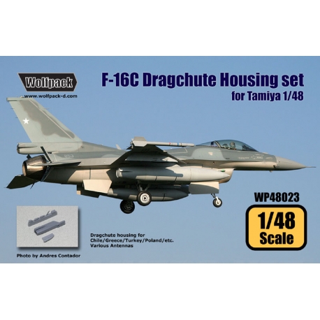 F-16C Dragchute housing set (for Tamiya 1/48)