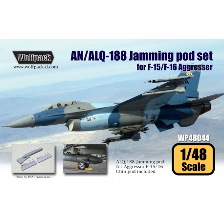 Wolfpack 1/48 scale resin AN/ALQ-188 Jamming pod set for F-15/16 - WP48044 Wolfpack 1/48 scale resin AN/ALQ-188 Jamming pod set for F-15/16 - WP48044