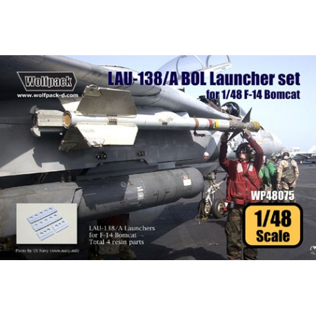Wolfpack 1/48 LAU-138/A BOL Launcher for Hasegawa WP48075