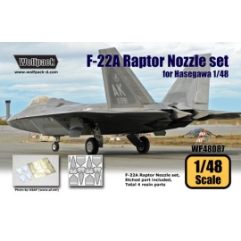 F-22A Raptor Nozzle set (for Hasegawa 1/48)