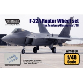 F-22A Raptor Wheel set (for Academy/Hasegawa 1/48)