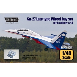 Su-27 Flanker Late type wheel bay set (for Academy 1/48)
