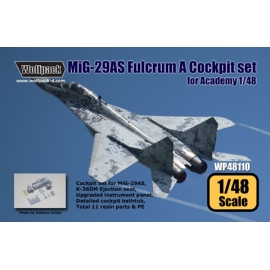 MiG-29AS (9.12AS) Fulcrum A Cockpit set (for Academy 1/48)