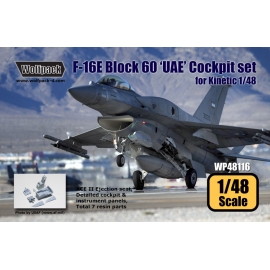 F-16E Block 60 'UAE' Cockpit set (for Kinetic 1/48)