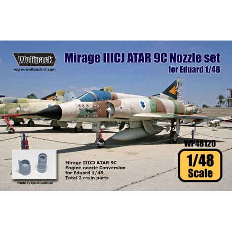Mirage IIICJ ATAR 9C Nozzle Conversion set (for Eduard 1/48)