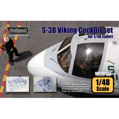 S-3B Viking Cockpit set (for Italeri 1/48)