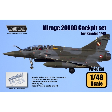  Mirage  2000D  Cockpit set for Kinetic 1 48 