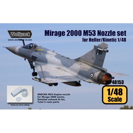 Wolfpack WP48153 for Heller/Kinet,SCALE 1/48 Mirage 2000 SNECMA M53 Nozzle set 