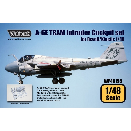 A-6E TRAM Intruder Cockpit set (for Revell/Kinetic 1/48)