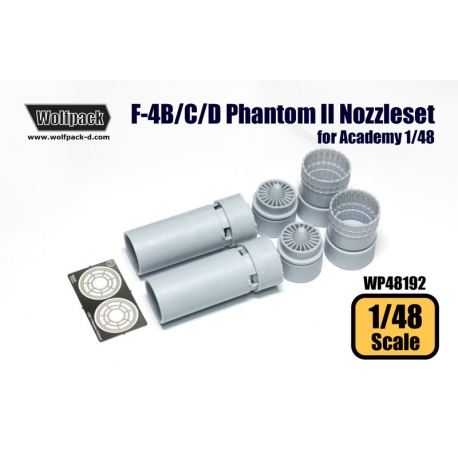 Wolfpack 1/48 F-4B/C/D Phantom II J79 Engine Nozzle set Academy - WP48192 Wolfpack 1/48 F-4B/C/D Phantom II J79 Engine Nozzle set Academy - WP48192