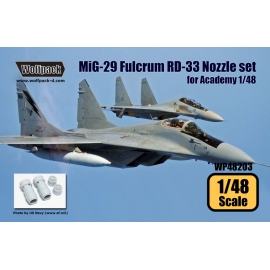 MiG-29 Fulcrum RD-33 Engine Nozzle set (for Academy 1/48)