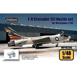 F-8 Crusader J57 Engine Nozzle set (for Hasegawa 1/48)