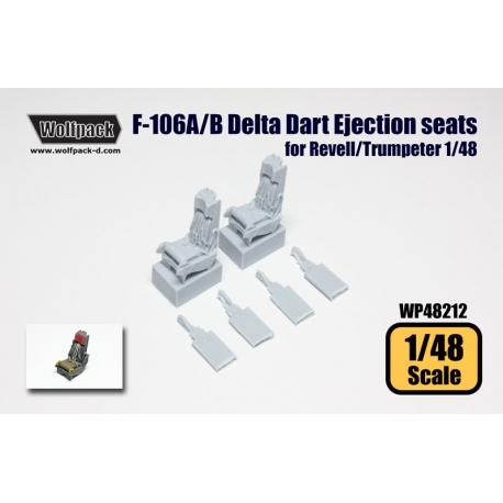 Wolfpack 1/48 F-106A/B Delta Dart Ejection Seat for Revell/Trumpeter - WP48212 Wolfpack 1/48 F-106A/B Delta Dart Ejection Seat for Revell/Trumpeter - WP48212