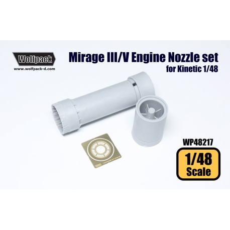 Wolfpack 1/48 resin Mirage III/V ATAR 9C Engine Nozzle set for Kinetic - WP48217
