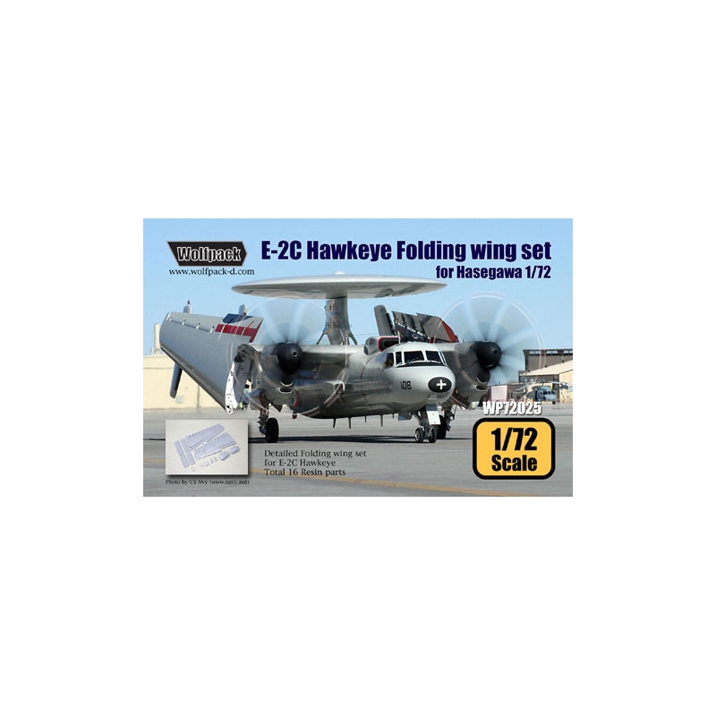 Wolfpack 1//72 E-2C Hawkeye Folding resin wing set for Hasegawa WP72025